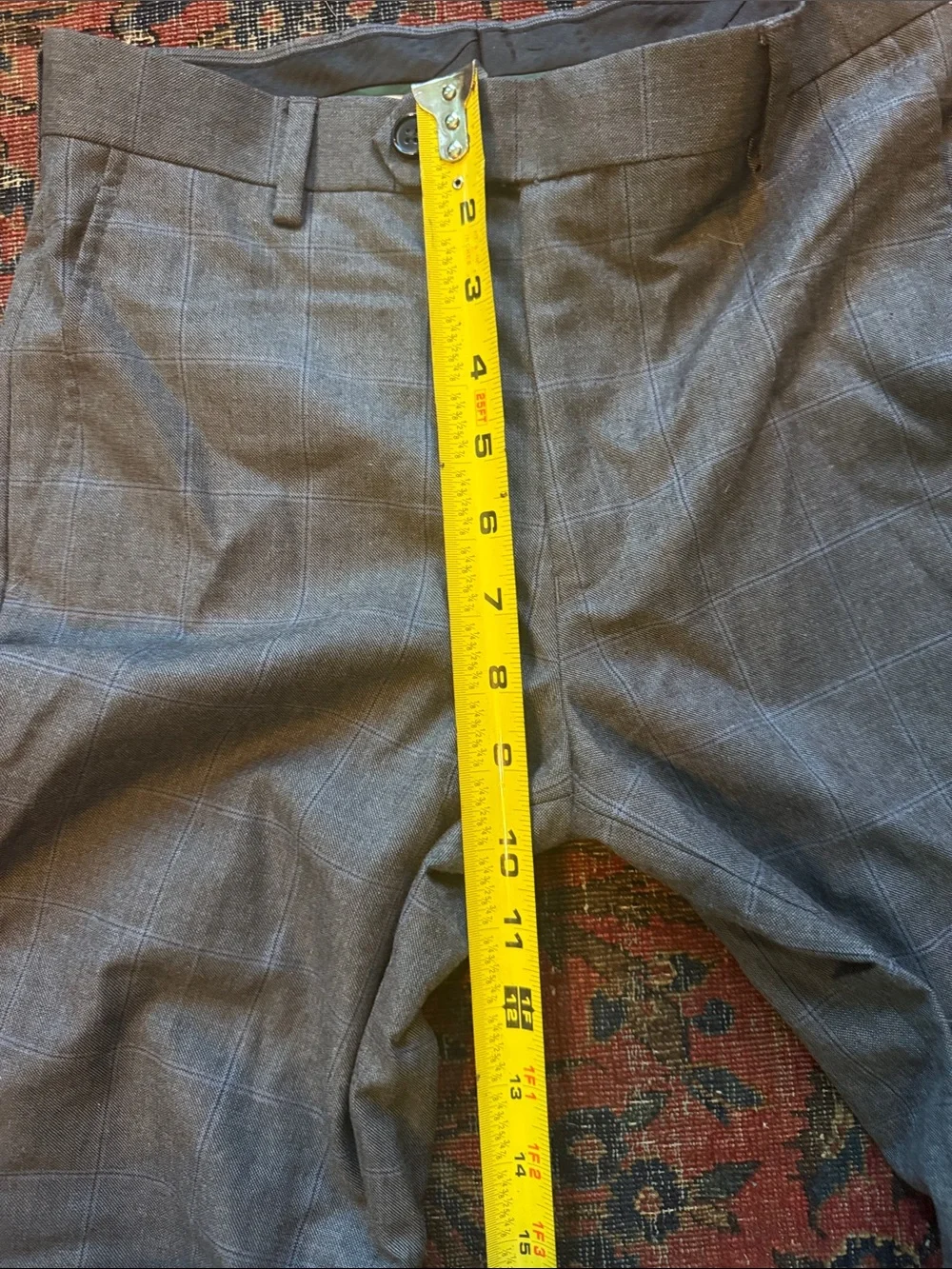 Boys (10) Ralph Lauren Gray Plaid Dress Pants